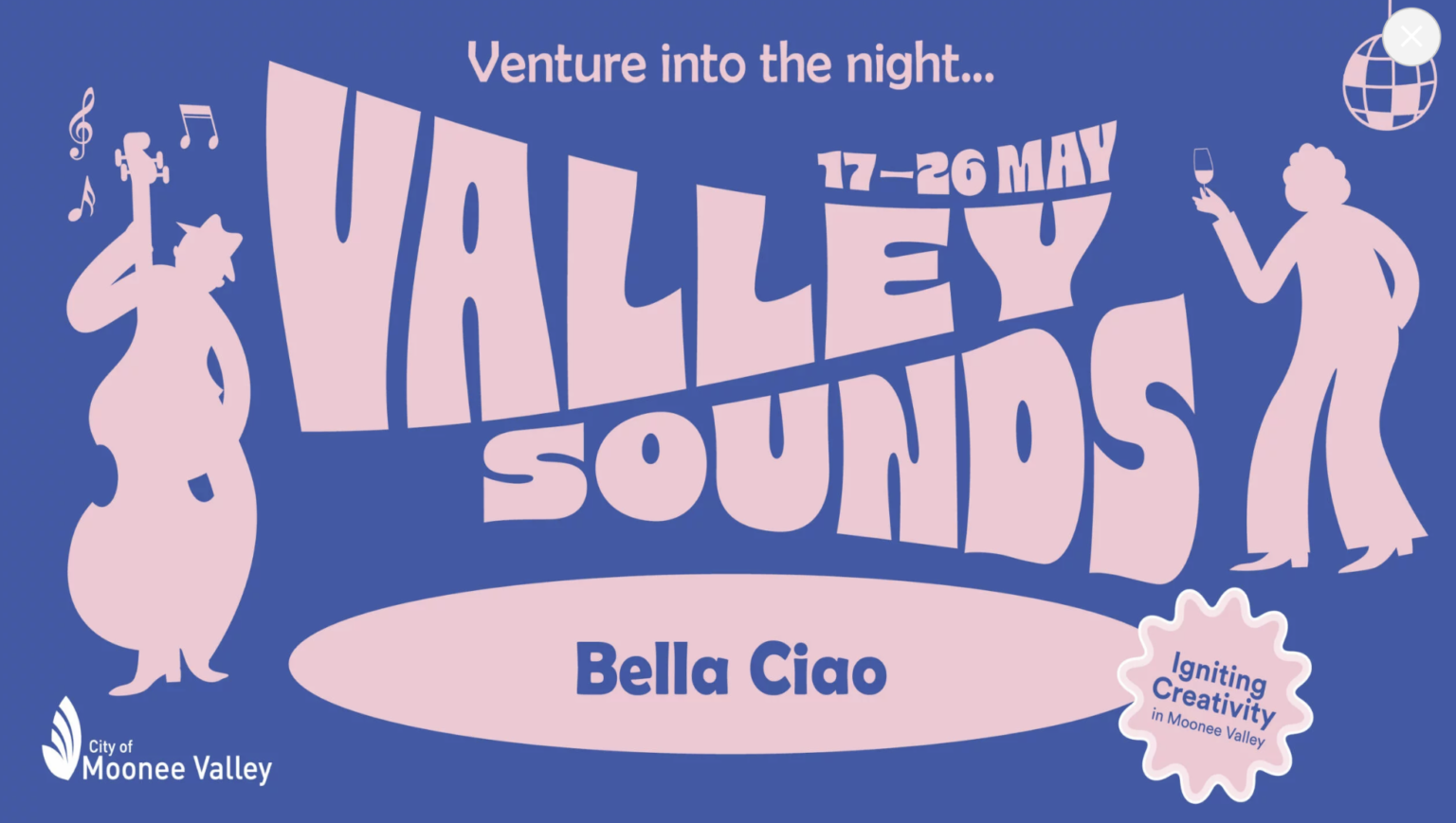 VALLEY SOUNDS BELLA CIAO AT VALLEY CELLAR DOOR Moonee Ponds 3039
