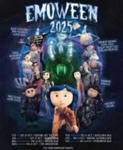 Emo Night Melbourne Grand Final weekend events 2025, featuring metal bangers and sci-fi glam vibes.